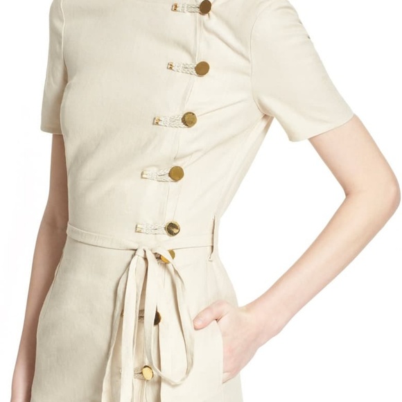 Altuzarra Kyoto Rope Closure Linen Dress - Picture 2 of 2